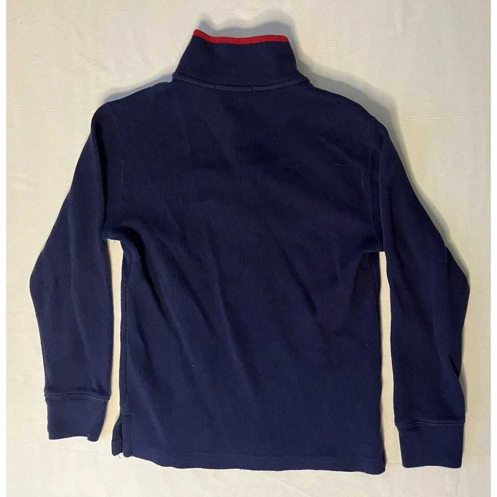 Polo Ralph Lauren 1/4 Pullover Sweater Boy's Size Small 8 Blue Long Sleeve